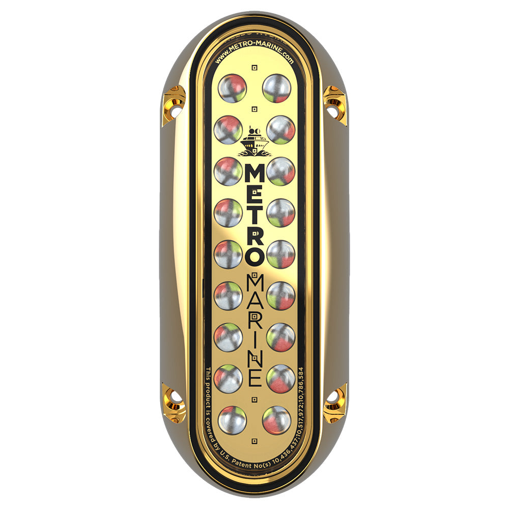 Metro Marine HighOutput Elongated Vertical Mount Light wIntelligent Full Spectrum LEDs RGBW 45 Beam FBME1VFS45