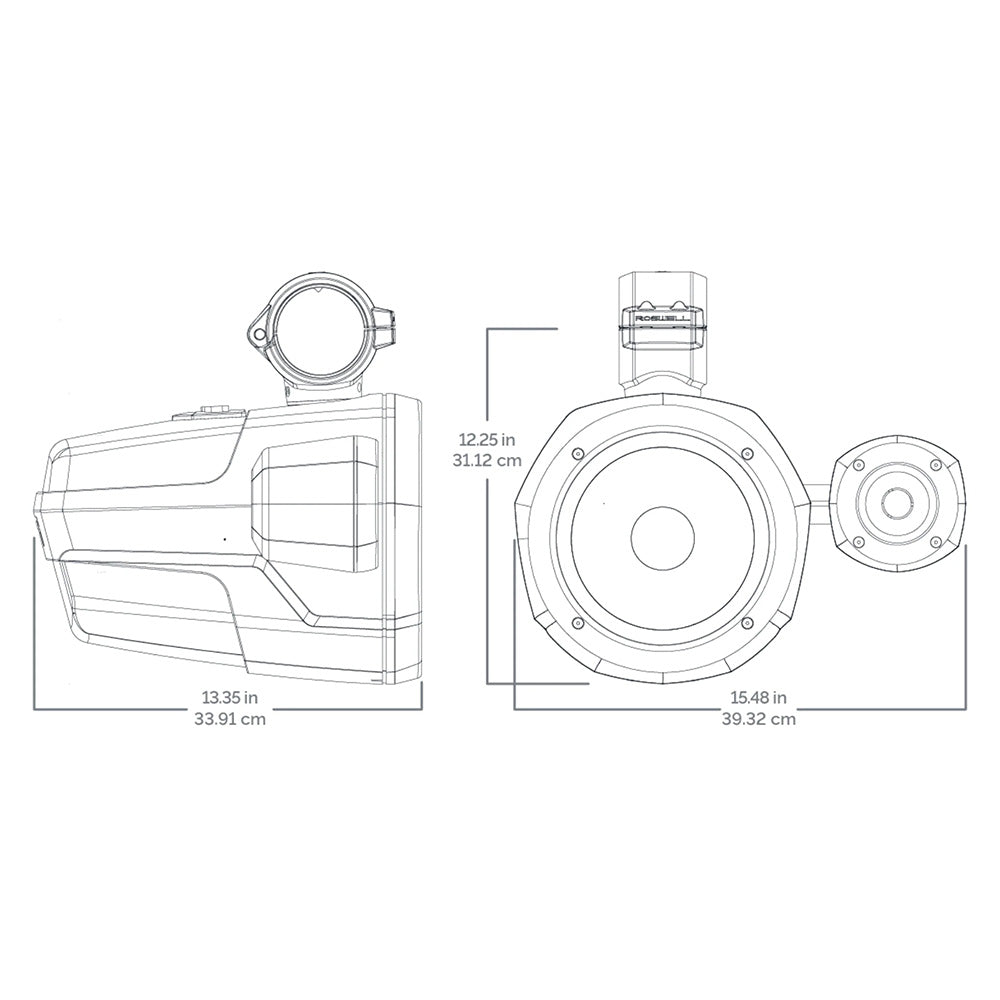 Roswell R1 Pro Tower Speakers  Black  200W RMS  400W Peak Power C9201910