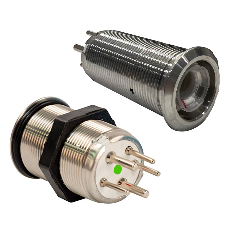 Bluewater 22mm Inrush Push Button Switch Momentary BlueRed LED Switch Body Only 90592113