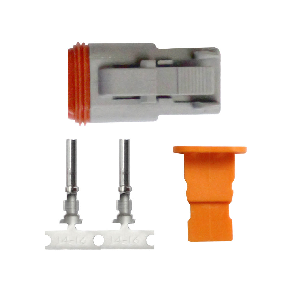 Pacer DT Deutsch Plug Repair Kit  1418 AWG 2 Position TDT06F2RS