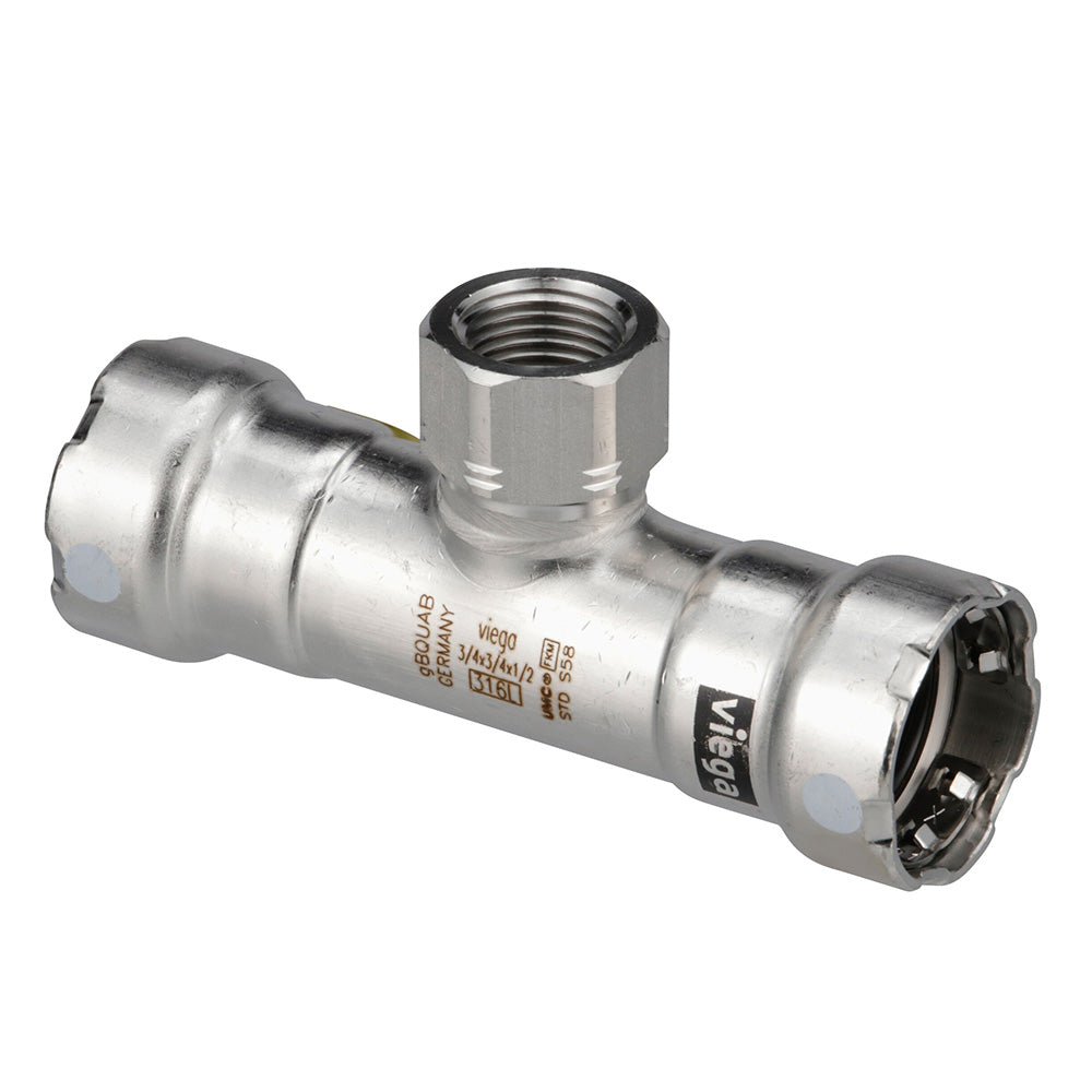 Viega MegaPress 316 FKM Tee wFPT  112 x 112 x 1 FPT 91890