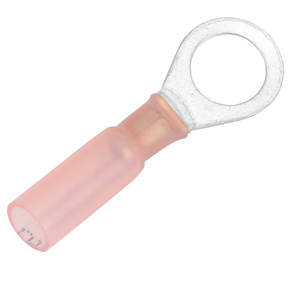 Pacer 2218 AWG Heat Shrink Ring Terminal  516 Stud Size  25 Pack TE1856R25