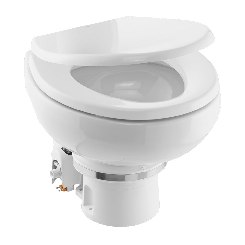 Dometic MasterFlush MF 7120  White  Electric Macerating Toilet wOrbit Base  Slow Close Seat  Freshwater  12V 9610007270