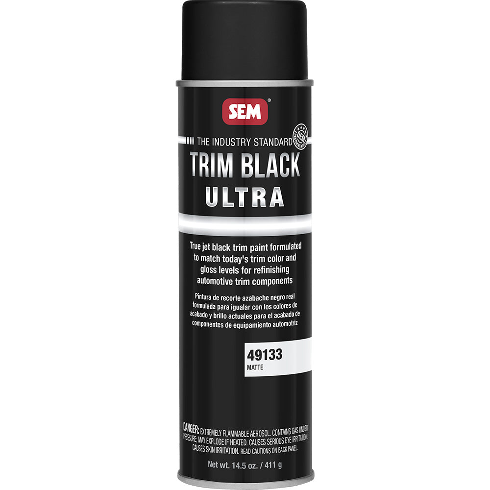 SEM Trim Black Ultra  20oz Aerosol Can  Matte Finish 49133