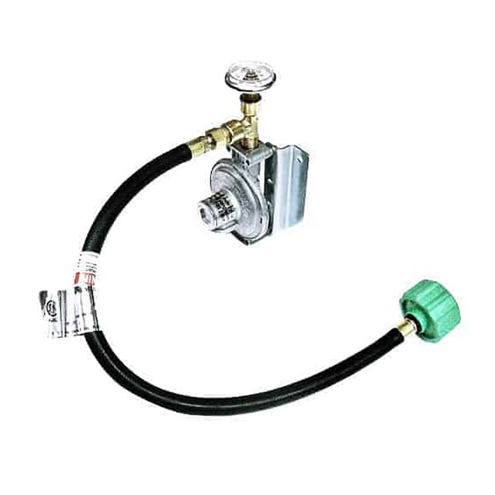 Trident Marine Single Stage Regulator w300 PSI Gauge 20 Pigtail wWall Mount 12111401