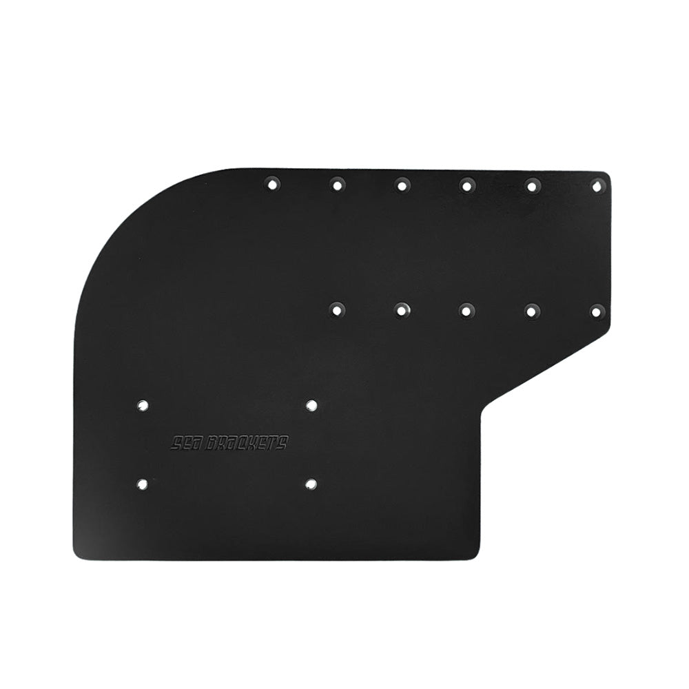 Sea Brackets Small Offset Trolling Motor Plate fGarmin Kraken Black SEA2311BLK