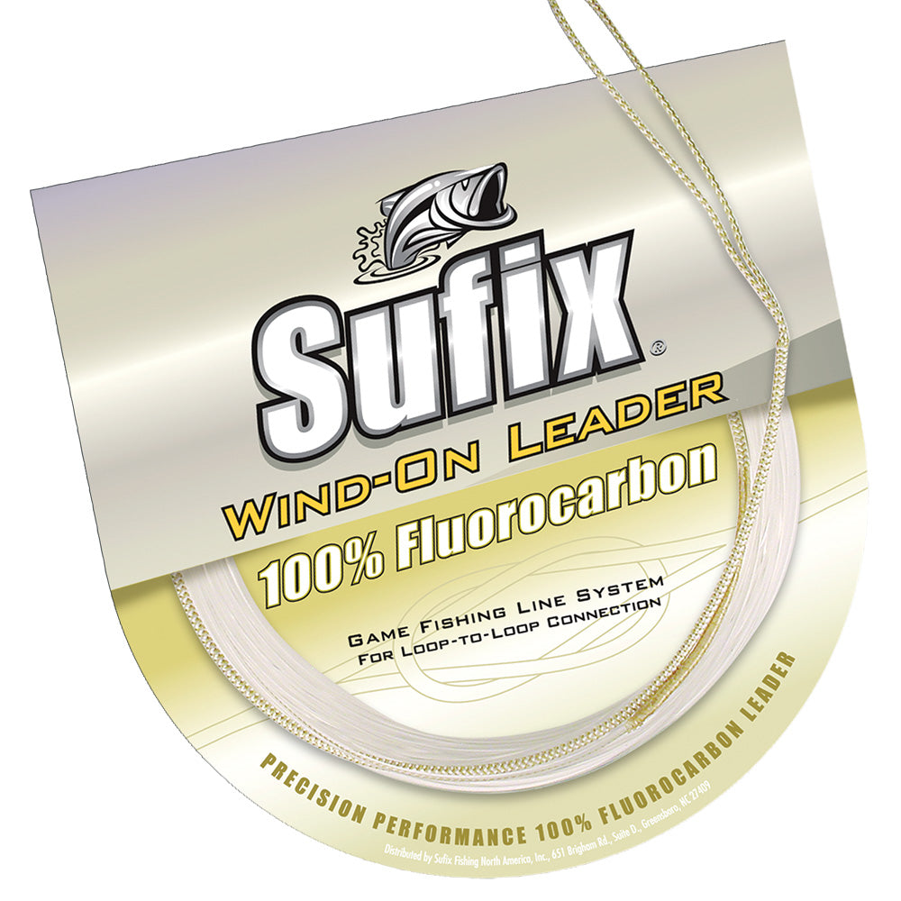 Sufix WindOn 100 Clear Fluorocarbon Leader 20lb 11 yds 700020F