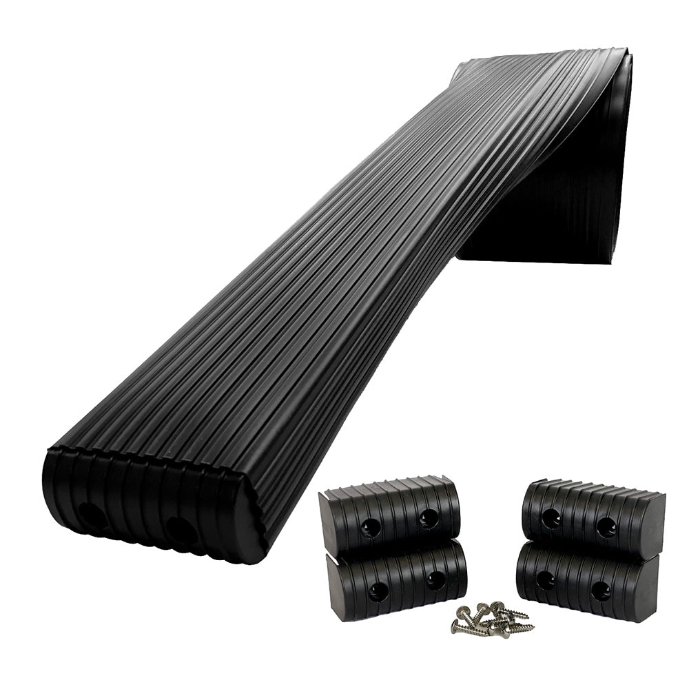 Caliber BunkWrap Kit Black 16 x 2 x 4 Roll 4 Caps HRDW Roll 4 Endcaps Stainless Steel Hardware 23054BK