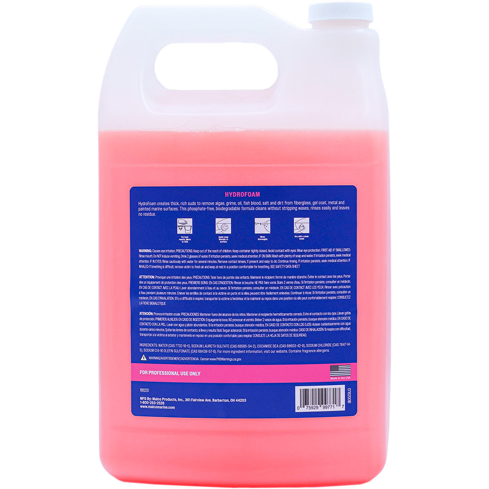 Malco HydroFoam Ultra Concentrated Boat Wash 1 Gallon 162001