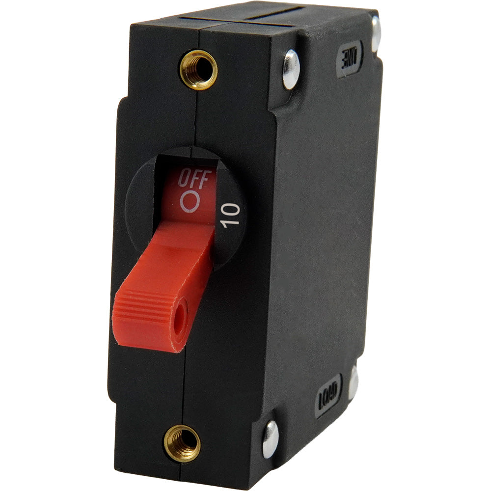 Egis A Series Red Toggle Panel Mount Circuit Breaker Single Pole 10A 322110