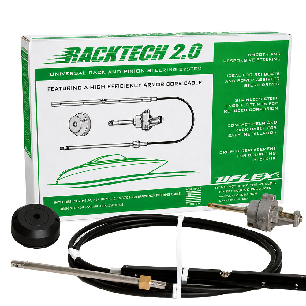 Uflex Racktech 20 High Efficiency Rack Pinion System Kit 14 Cable RACKTECH2014