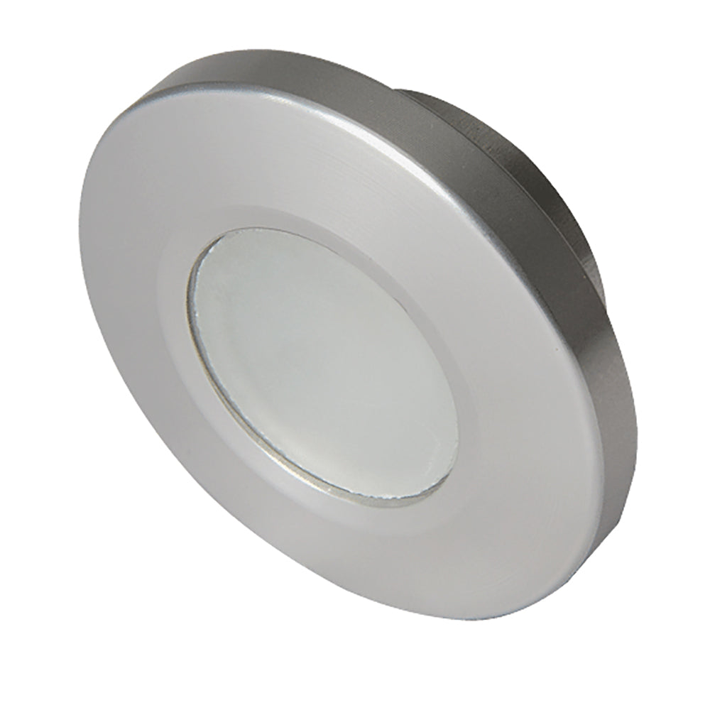 Lumitec Orbit Flush Mount Down Light Brushed Finish 4Color WhiteRedBluePurple NonDimming 112500