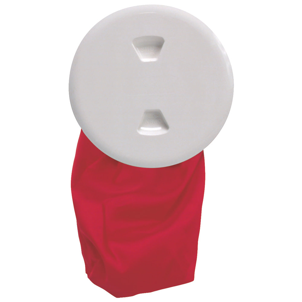 Beckson 5 StowAway Deck Plate White w12 Bag DP50BW