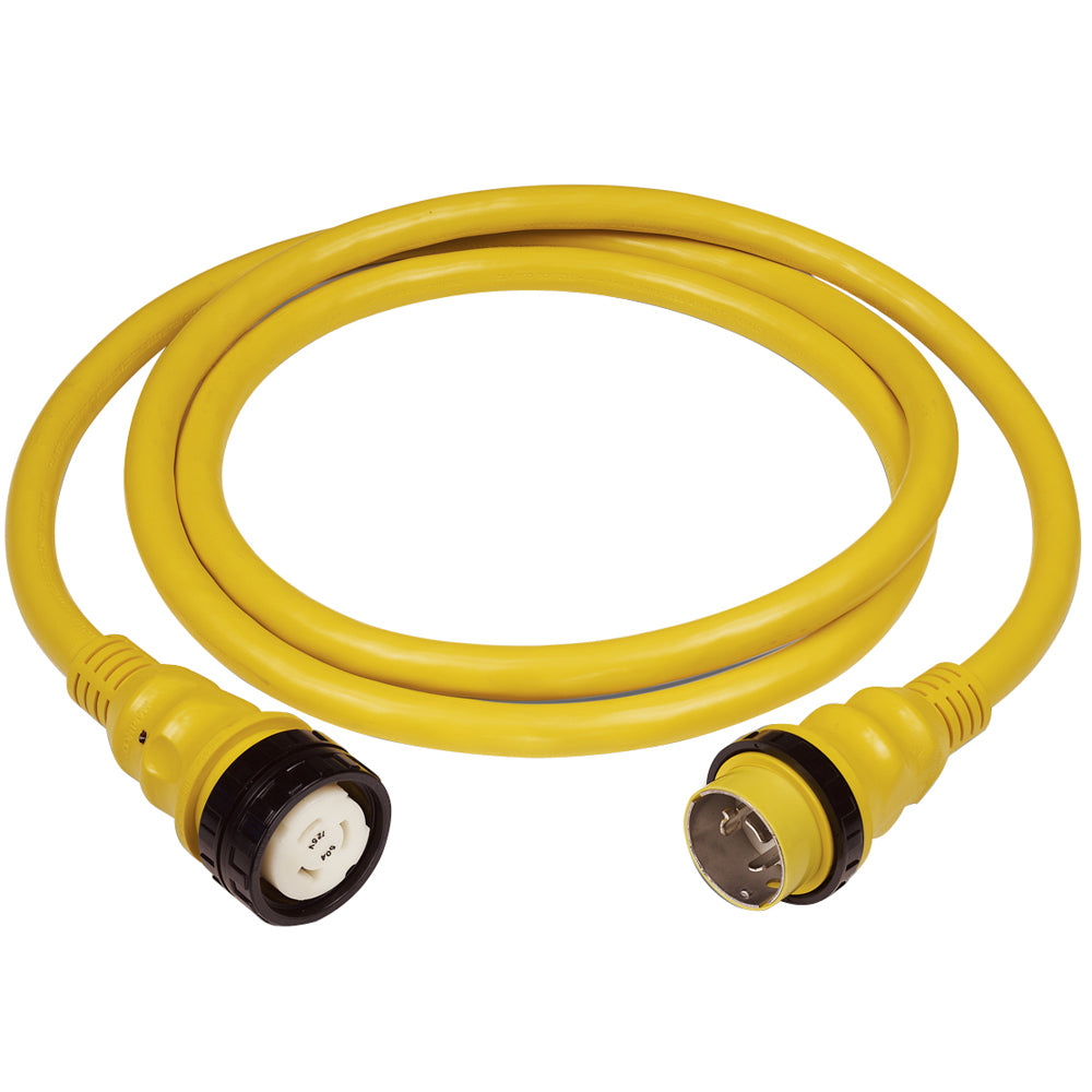 Marinco 50Amp 125250V Shore Power Cable  50  Yellow 6152SPP
