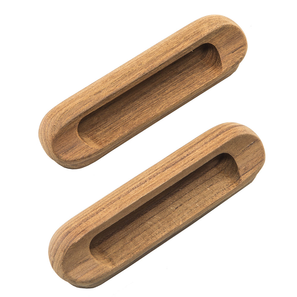 Whitecap Teak Oblong Drawer Pull 4116L 2 Pack 60124A