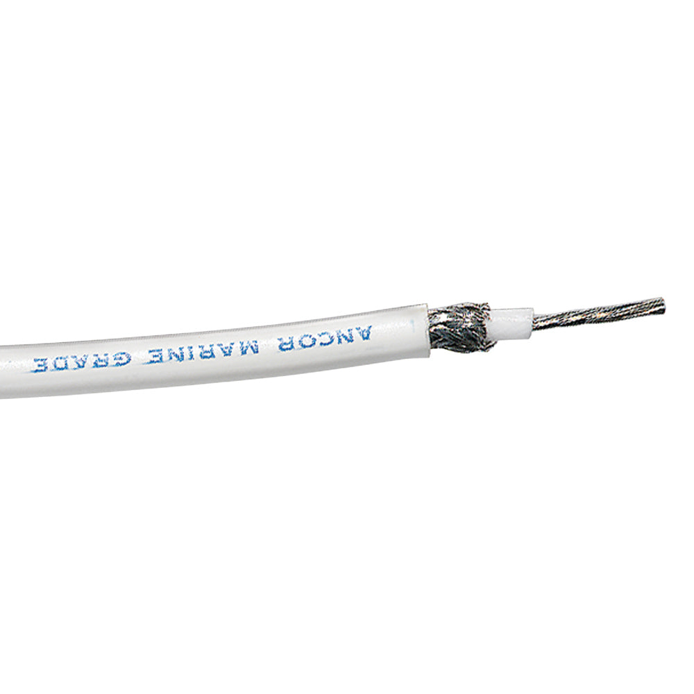 Ancor RG213 White Tinned Coaxial Cable  100 151710