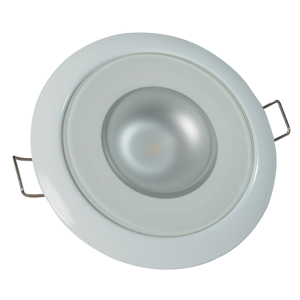 Lumitec Mirage Flush Mount Down Light Spectrum RGBW White Housing 113127