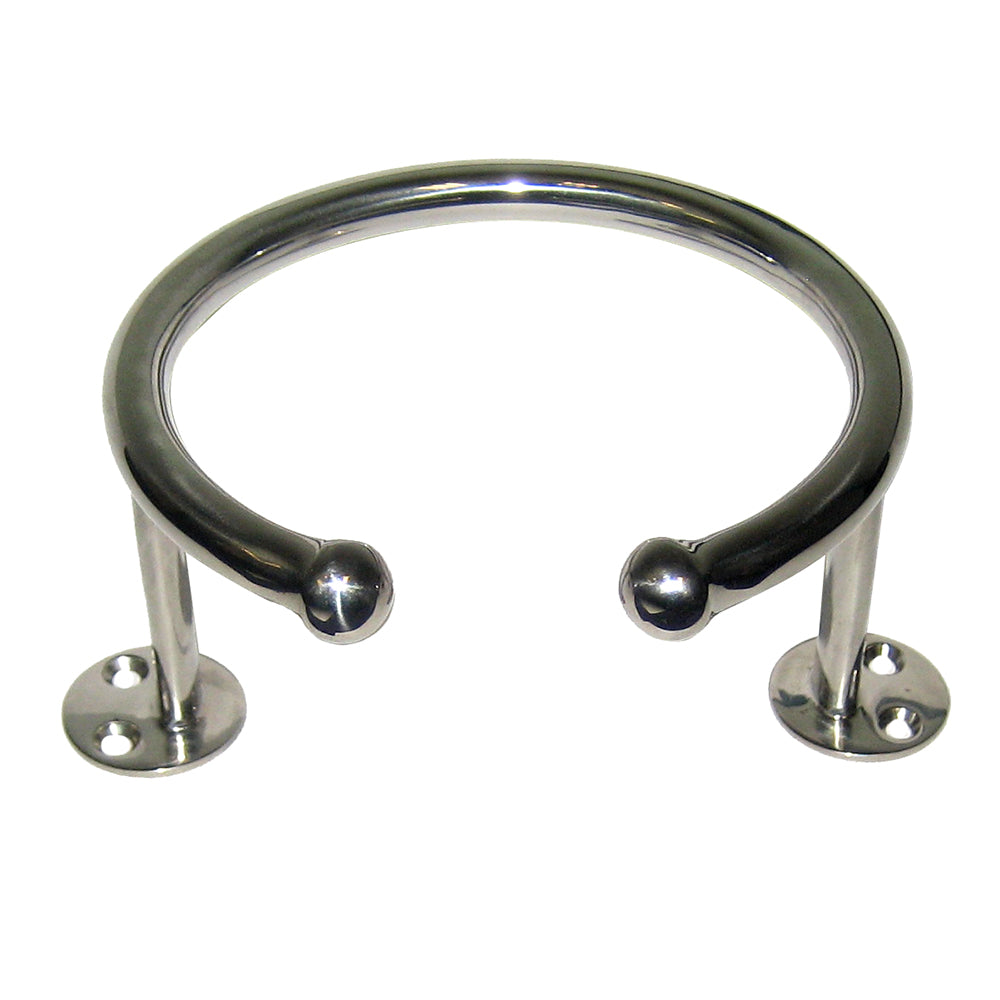 Whitecap Top Mount Ring SS Cup Holder 1Drink Base Mount S3516