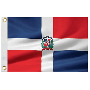 Taylor Made Dominican Republic Flag 12 x 18 Nylon 93070