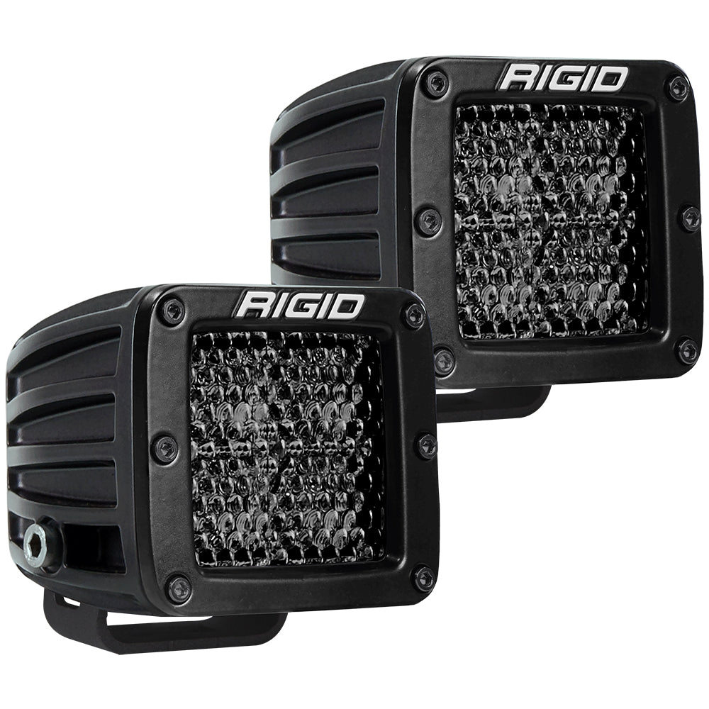 RIGID Industries DSeries Pro Spot Diffused Midnight Surface Mount Pair 202513BLK