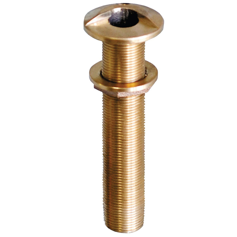 GROCO 34 Bronze Extra Long High Speed ThruHull Fitting wNut HSTHXL750W