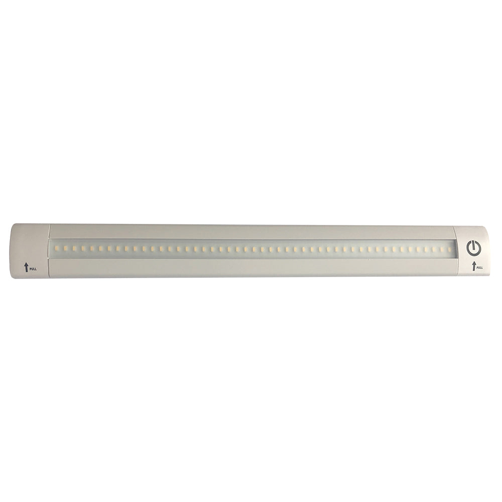 Lunasea LED Light Bar BuiltIn Dimmer Adjustable Linear Angle 12 Length 24VDC Warm White LLB32KW1100