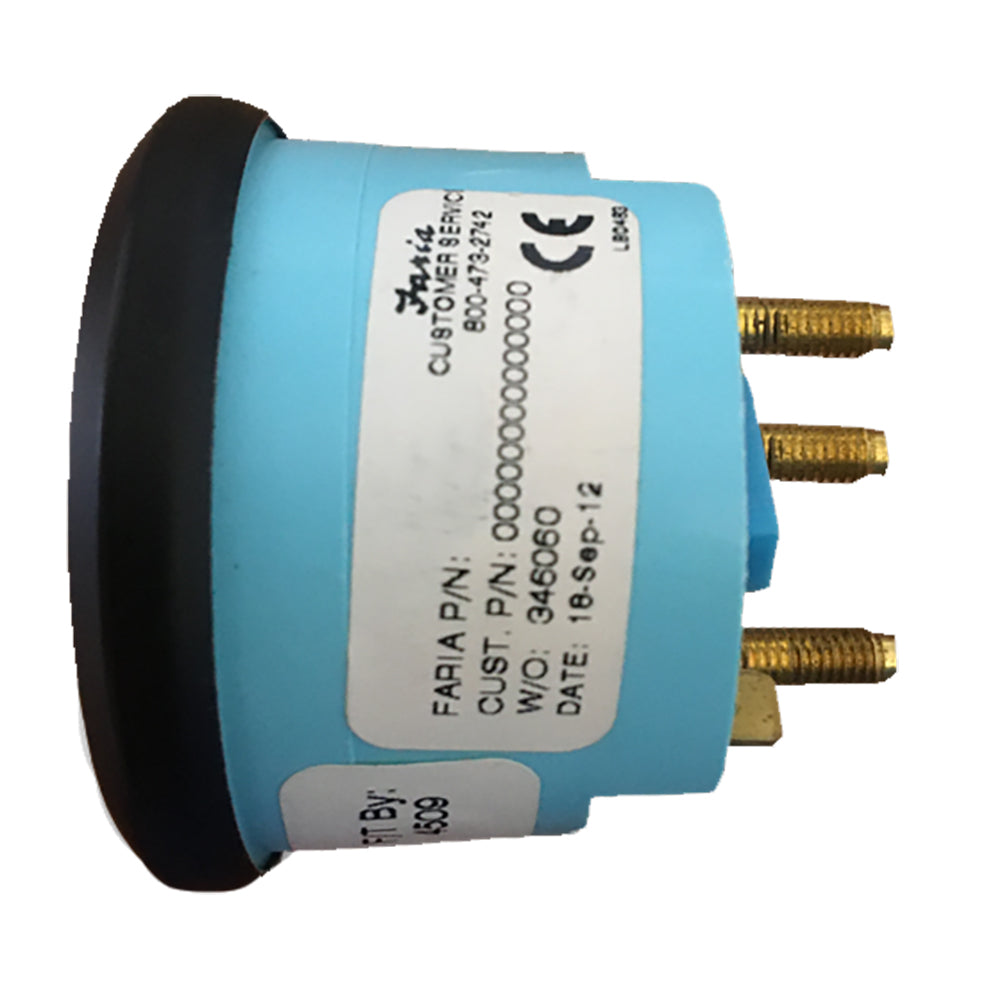 Faria Euro Black 2 Tank Level Gauge Potable Water 12830