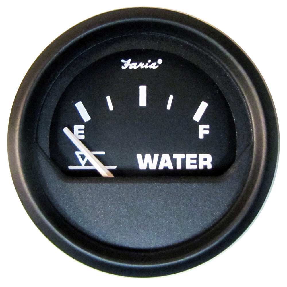 Faria Euro Black 2 Tank Level Gauge Potable Water 12830