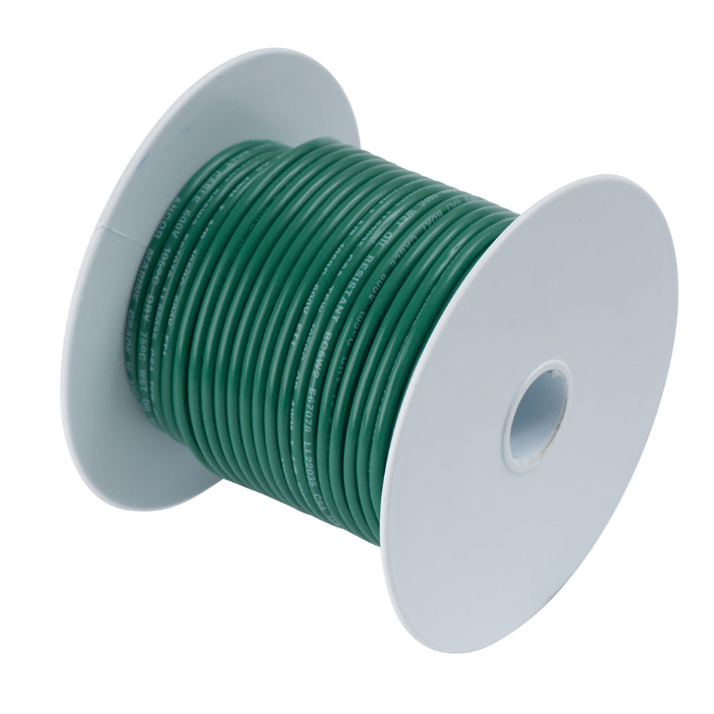 Ancor Tinned Copper Wire  6 AWG  Green  25 112302