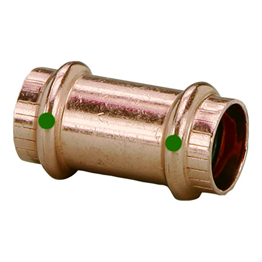 Viega ProPress 12 Copper Coupling wo Stop  Double Press Connection  Smart Connect Technology 78172