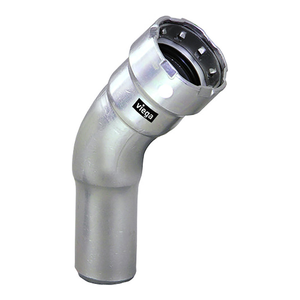 Viega MegaPress 12 45 Stainless Steel 304 Elbow Street Press Connection Smart Connect Technology 95080