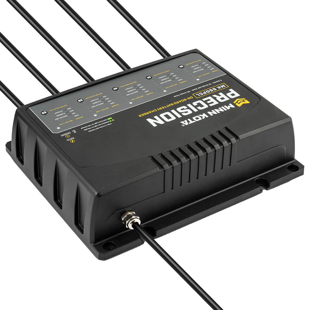 Minn Kota OnBoard Precision Charger MK550 PCL 5 Bank x 10 AMP LI Optimized Charger 1835500