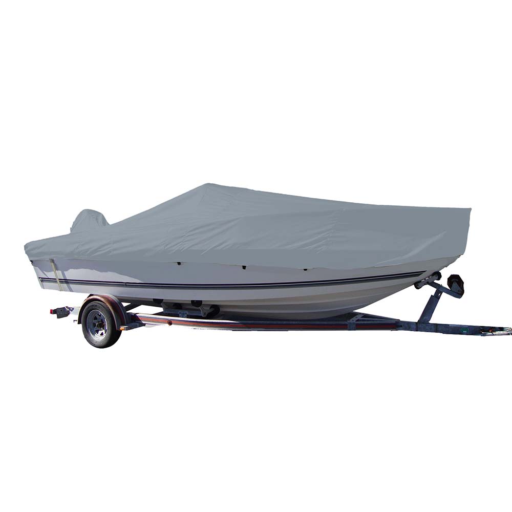Carver SunDURA StyledtoFit Boat Cover f185 VHull Center Console Fishing Boat Grey 70018S11