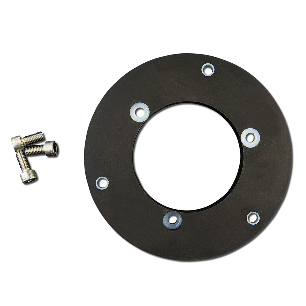 Lopolight Circular Baseplate fHorizontal Mount Lights  Aluminum  Black 400401B