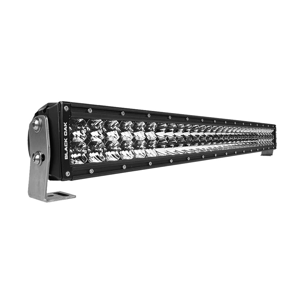 Black Oak Pro Series 30 Double Row 30 LED Light Bar Combo Optics Black Housing 30CD5OS