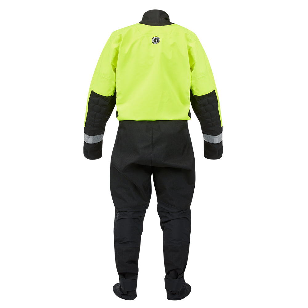 Mustang MSD576 Water Rescue Dry Suit Fluorescent Yellow GreenBlack Large MSD57602251L101
