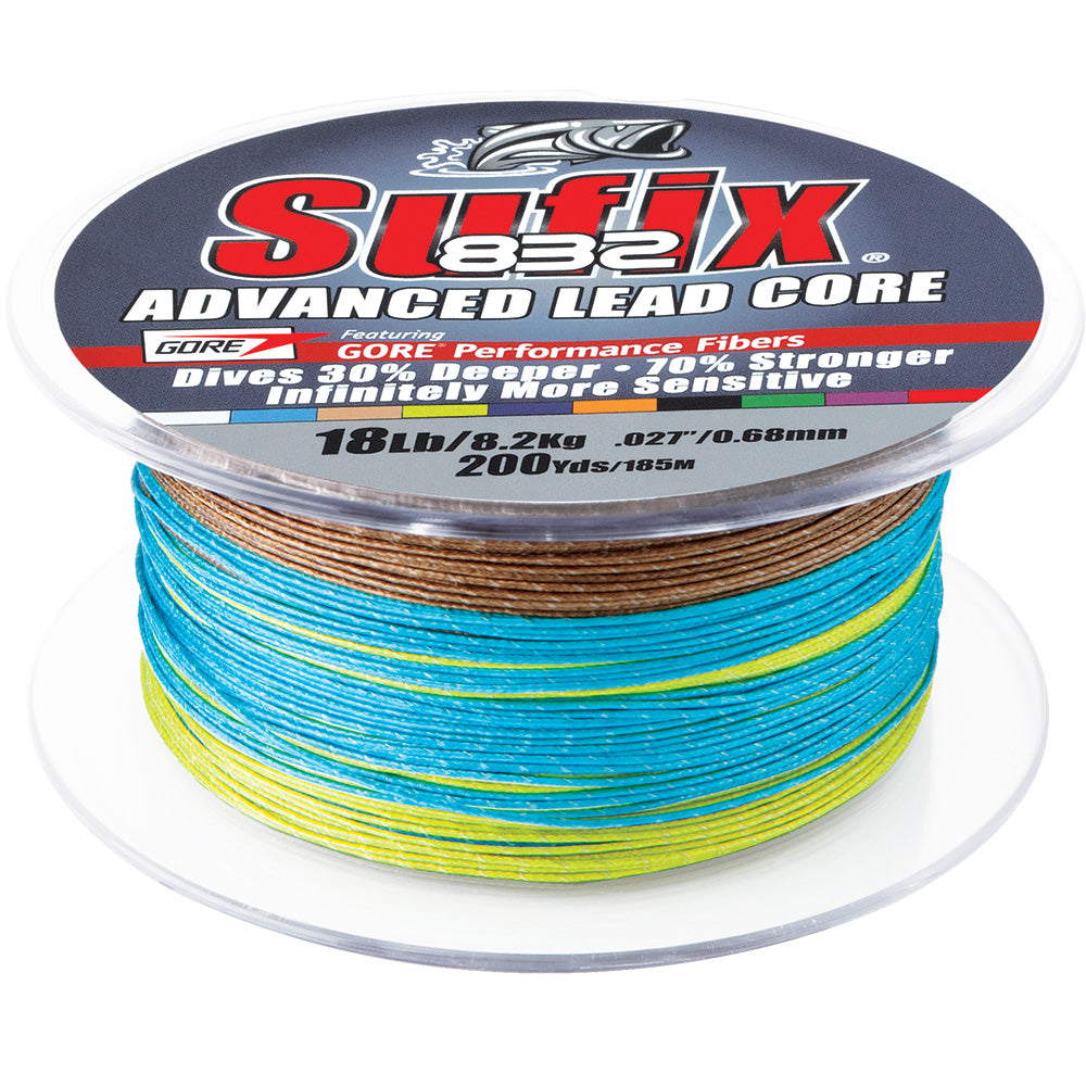 Sufix 832 Advanced Lead Core 12lb 10Color Metered 200 yds 658212MC