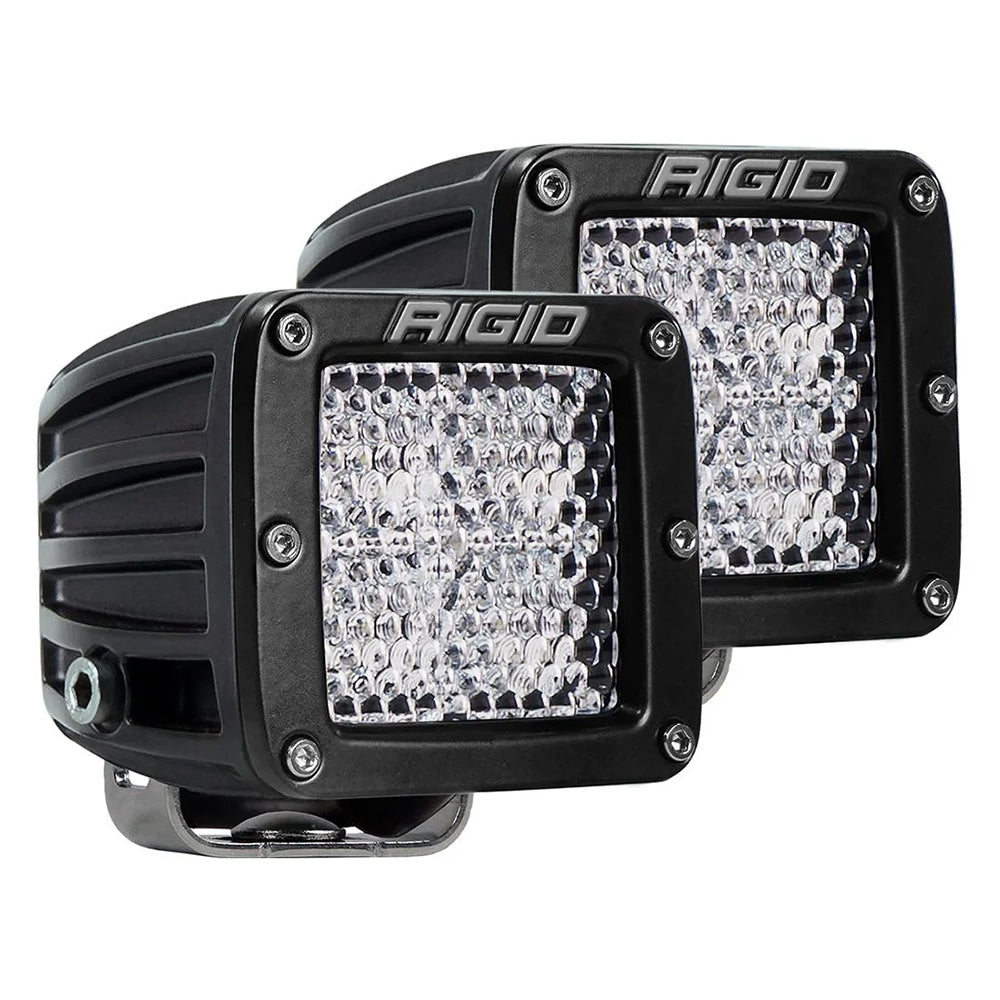 RIGID Industries DSeries PRO Flood Diffused Surface Mount Black Light Pair 202513