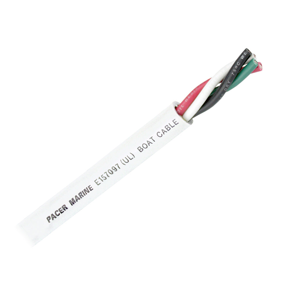 Pacer Round 4 Conductor Cable 100 164 AWG Black Green Red White WR164100