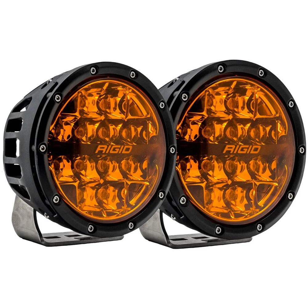 RIGID Industries 360 Series 6 Spot wAmber Pro Lens Pair 36210