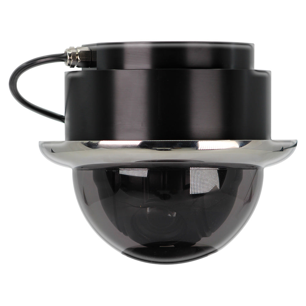 Iris Miniature Marine PTZ Dome Camera Stainless Bezel HiResolution Analogue Sensor 1000TVL 4 in 1 Video Format