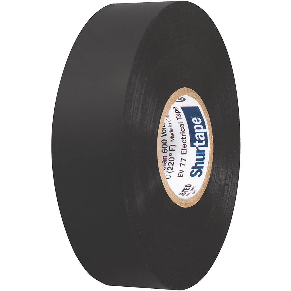 Shurtape EV 077B Professional Grade Black Electrical Tape fInsulating  Splicing  34 x 66  10Pack 104706