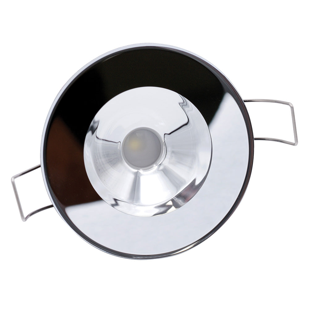 Lumitec Illusion Flush Mount LED Down Light  Spectrum RGBW  Warm White  Mirrored Housing 117145