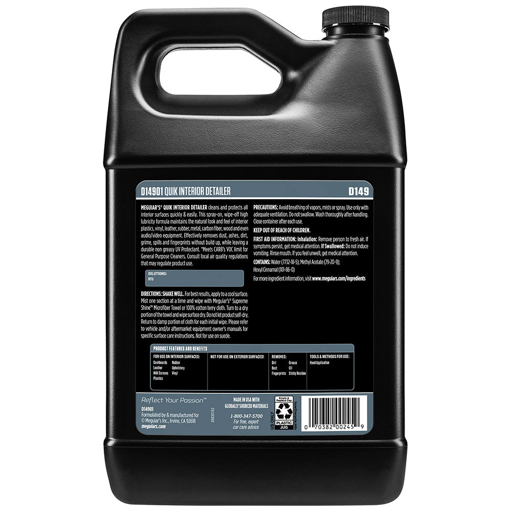 Meguiars Quik Interior Detailer  1 Gallon D14901