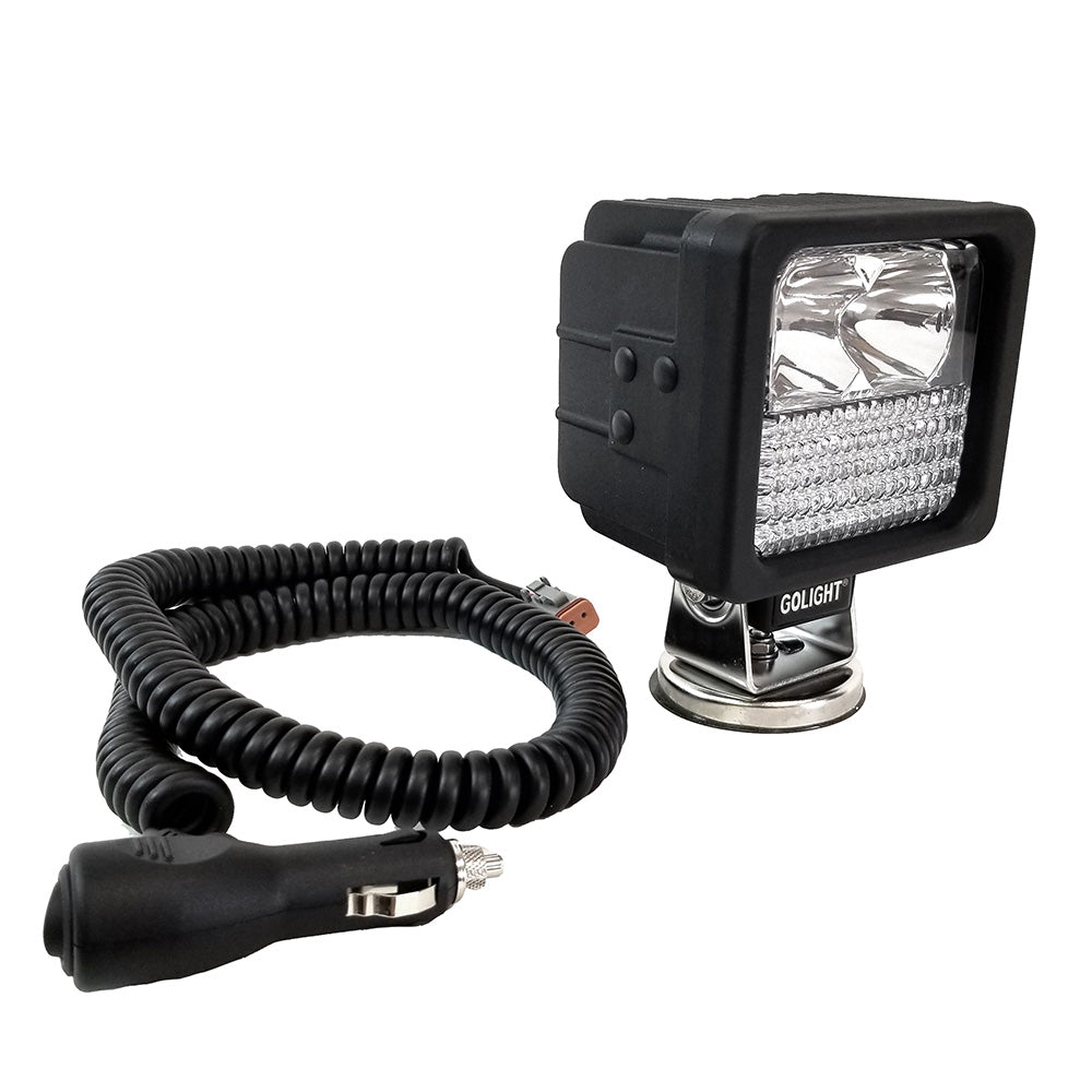 Golight GXL LED Hybrid Portable Work Light Series Magnetic Mount wNo Remote  12V  Black 40235