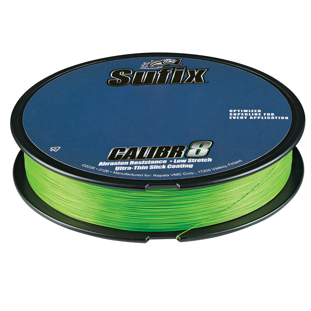 Sufix Calibr8 Braid 300yds 15lb  Neon Lime 694115L