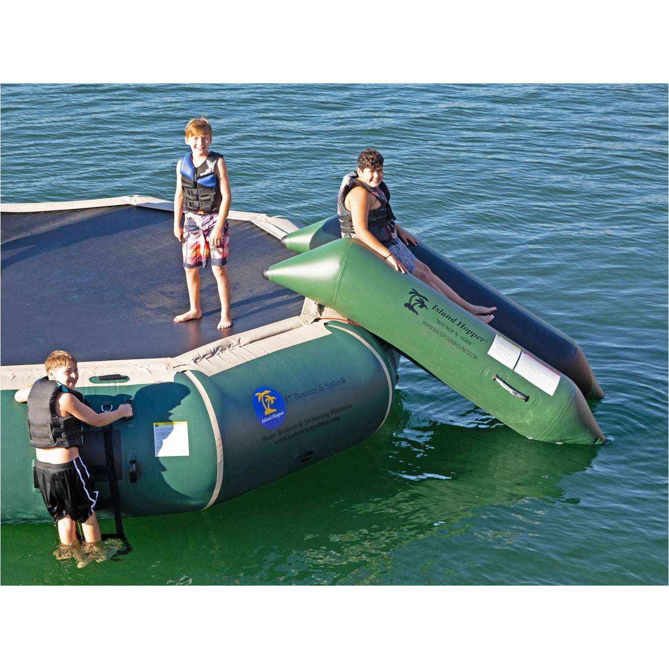 Island Hopper Bounce N Slide Water Trampoline attachment