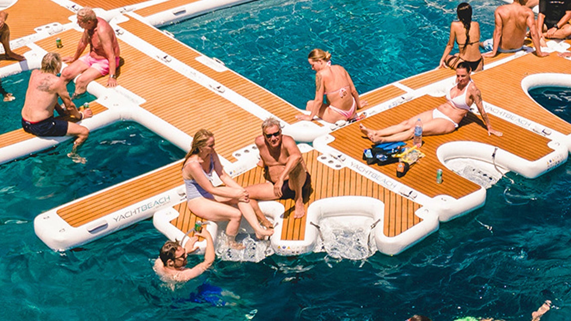Yachtbeach 2.05 Multi Dock & Lounger Teak Double 6'8"