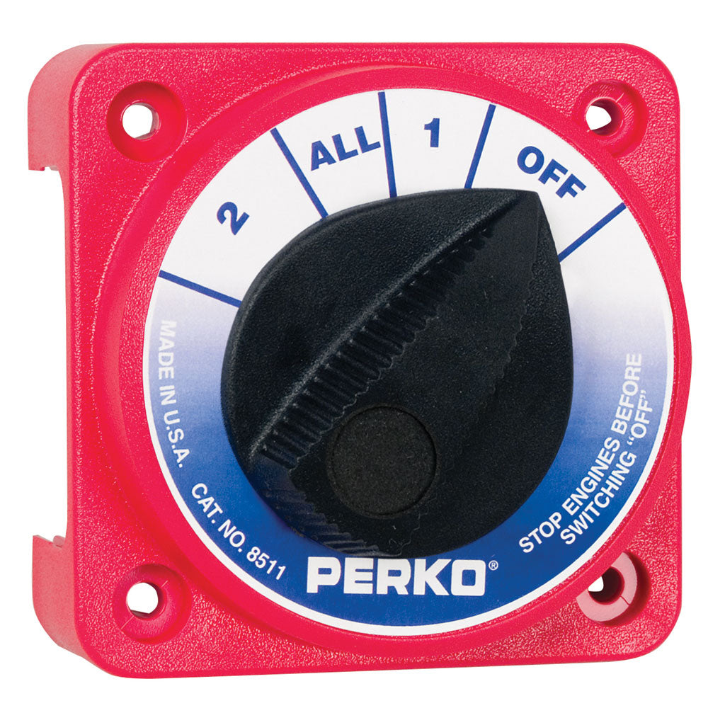 Perko Compact Medium Duty Battery Selector Switch wo Key Lock 8511DP