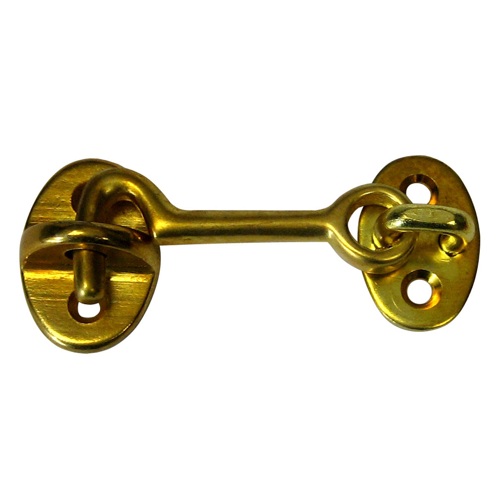 Whitecap Cabin Door Hook  Polished Brass  2 S1401BC